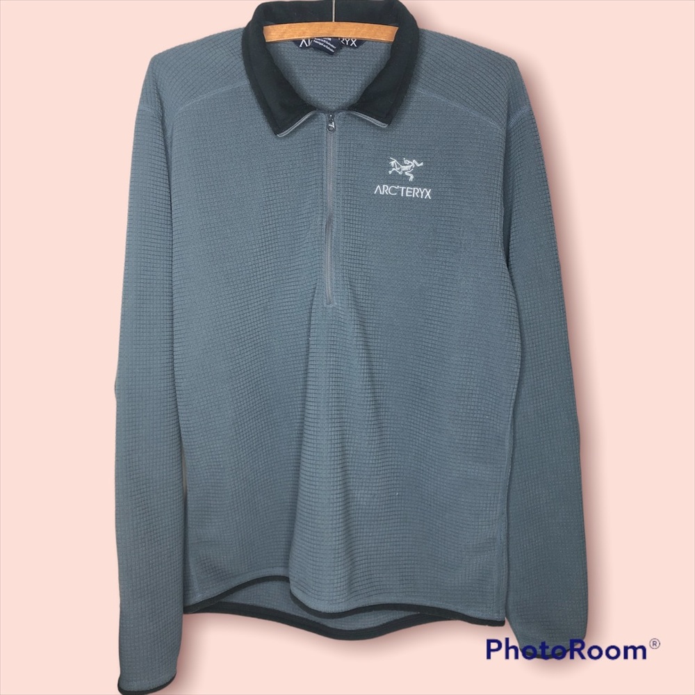ARC’TERYX Men’s Zip Neck Gray Fleece Pullover Size Medium